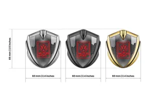 VW Badge Self Adhesive Durable Standard Size